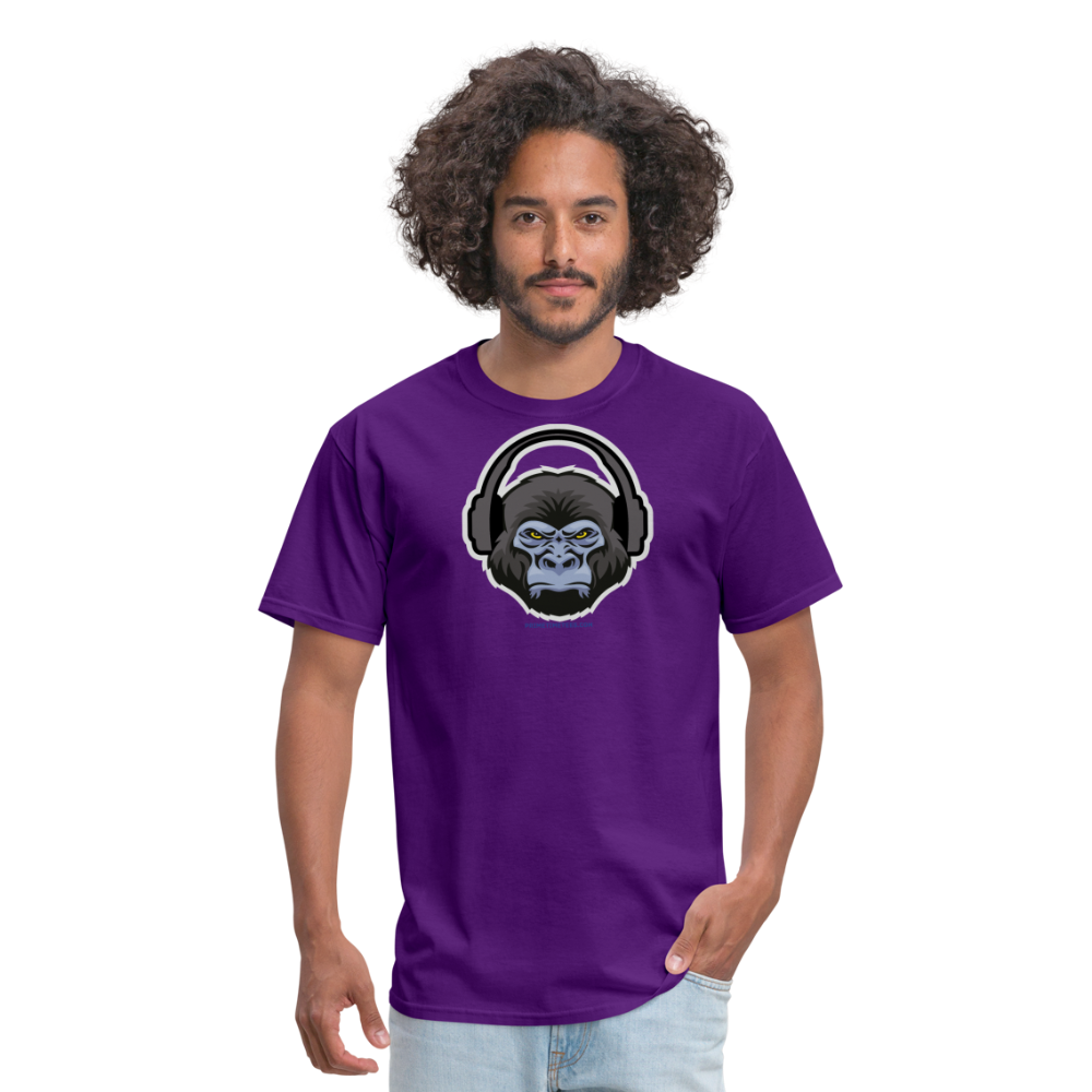 GORILLA HEADPHONES Unisex Classic T-Shirt - purple