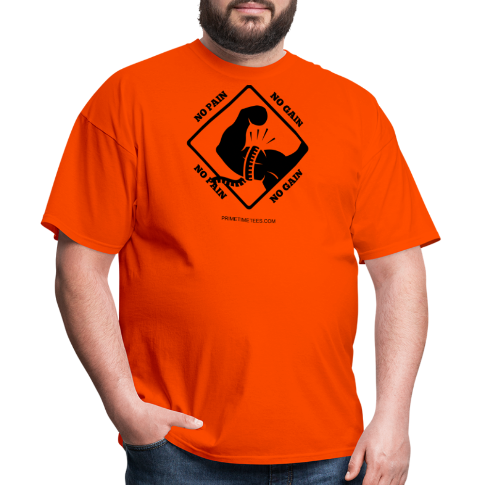 NO PAIN NO GAIN Unisex Classic T-Shirt - orange