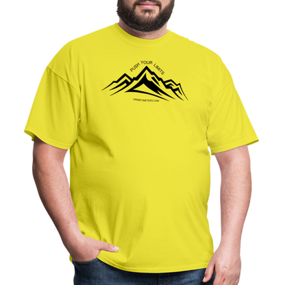 PUSH YOUR LIMITS Unisex Classic T-Shirt - yellow