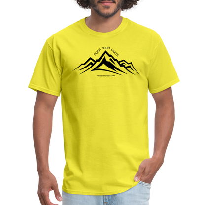 PUSH YOUR LIMITS Unisex Classic T-Shirt - yellow