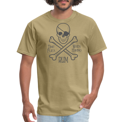 PIRATE RUM Unisex Classic T-Shirt 100% COTTON - khaki