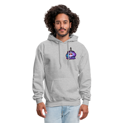 ST4RLINK Men's Hoodie Small Logo - heather gray