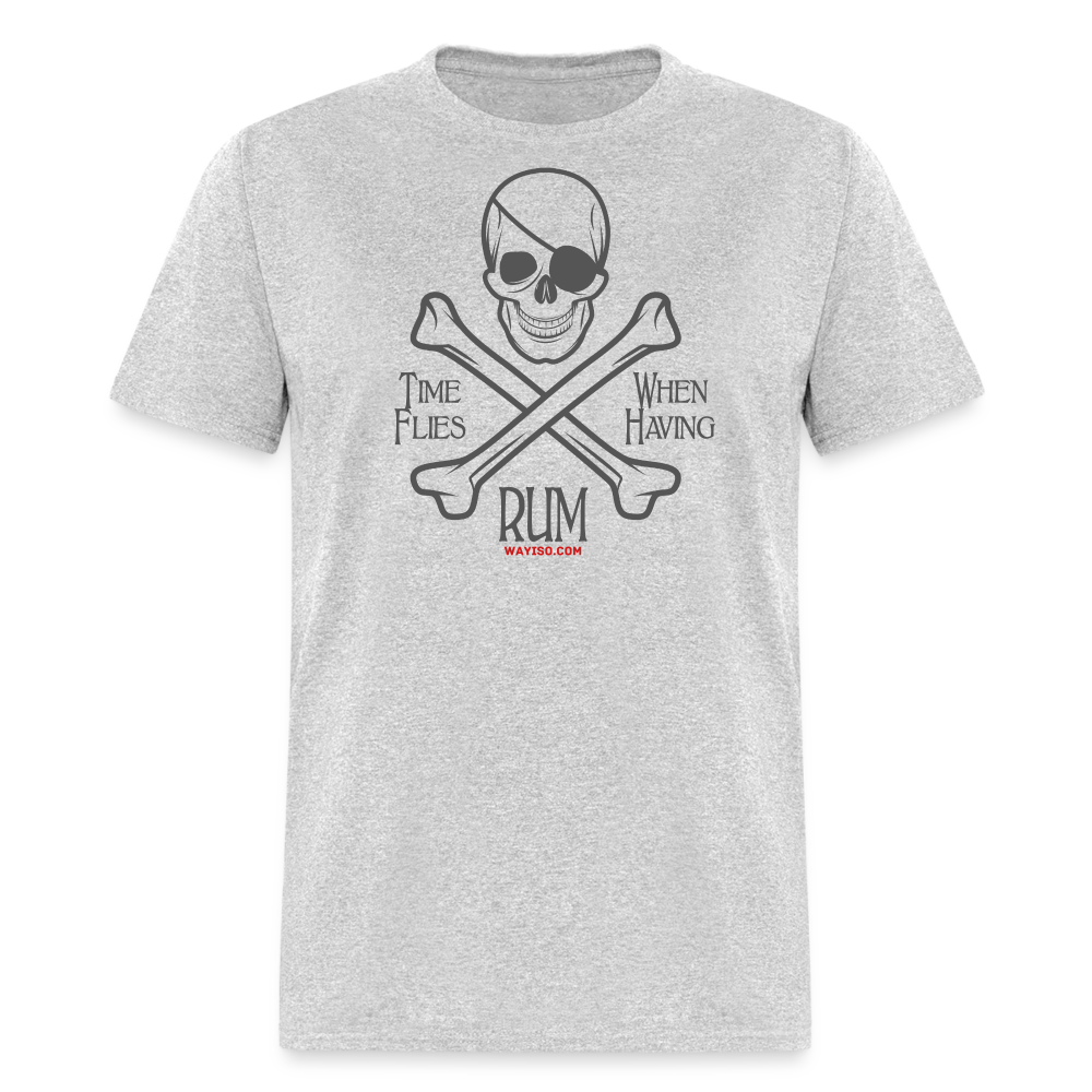 PIRATE RUM Unisex Classic T-Shirt 100% COTTON - heather gray