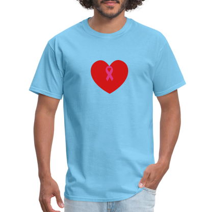 I HEART BOOBIES Unisex Classic T-Shirt - aquatic blue