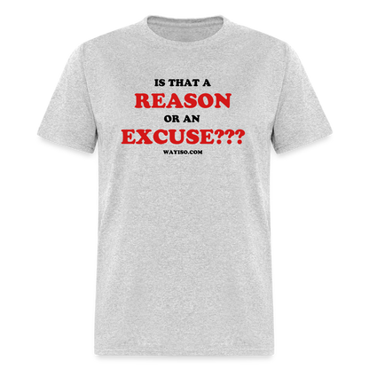 REASON OR AN EXCUSE - heather gray