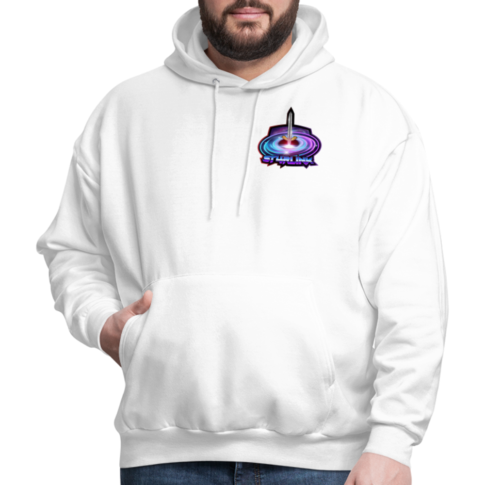 ST4RLINK Men's Hoodie Small Logo - white