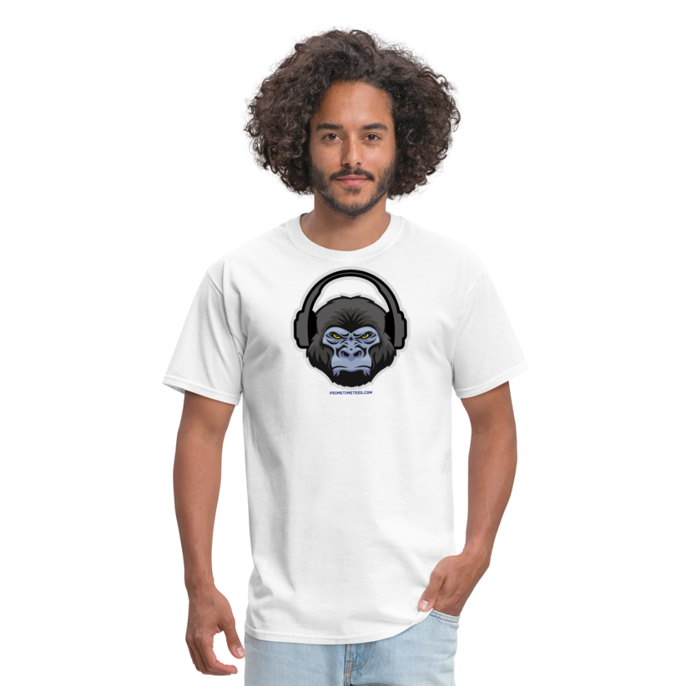 GORILLA HEADPHONES Unisex Classic T-Shirt - white