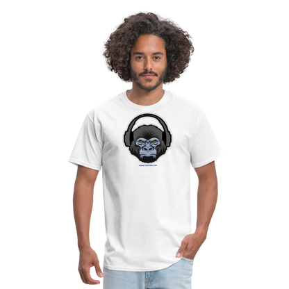 GORILLA HEADPHONES Unisex Classic T-Shirt - white