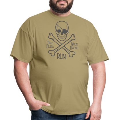 PIRATE RUM Unisex Classic T-Shirt 100% COTTON - khaki