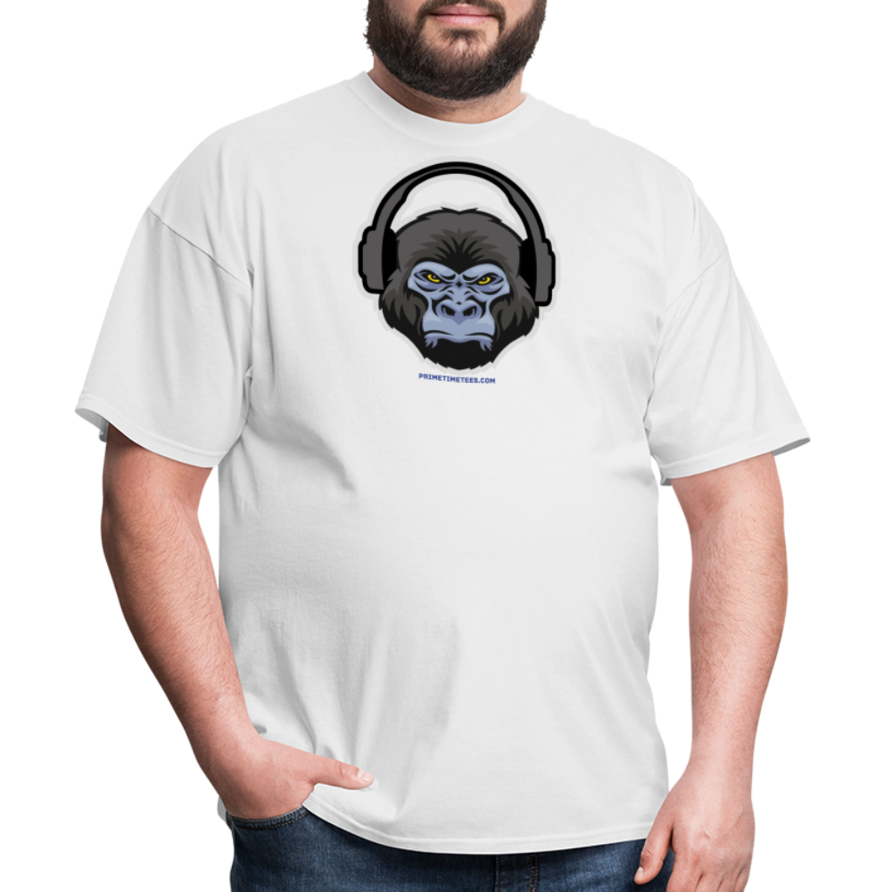 GORILLA HEADPHONES Unisex Classic T-Shirt - white