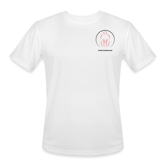 SPARTAN SILHOUETTE SMALL LOGO - DRI FIT - white