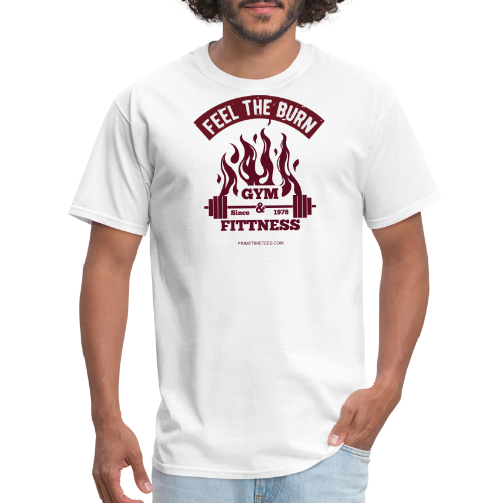 FEEL THE BURN Unisex Classic T-Shirt - white