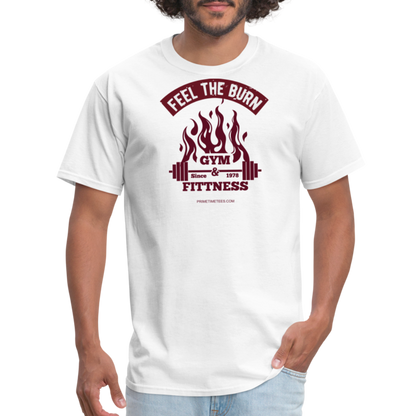 FEEL THE BURN Unisex Classic T-Shirt - white