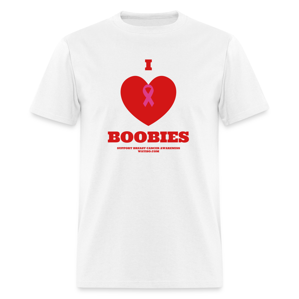 I HEART BOOBIES Unisex Classic T-Shirt - white