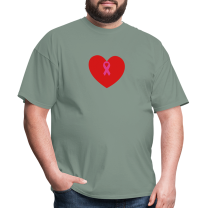 I HEART BOOBIES Unisex Classic T-Shirt - sage