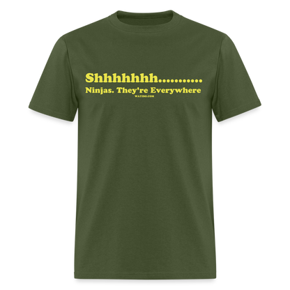 Shhhh.... Ninjas - military green