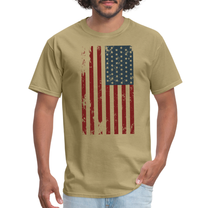 US FLAG - VERTICAL - khaki