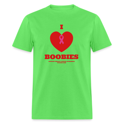 I HEART BOOBIES Unisex Classic T-Shirt - kiwi