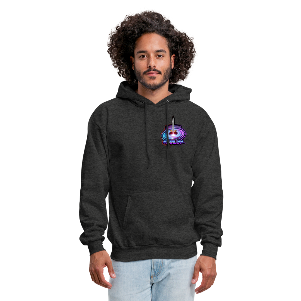 ST4RLINK Men's Hoodie Small Logo - charcoal grey