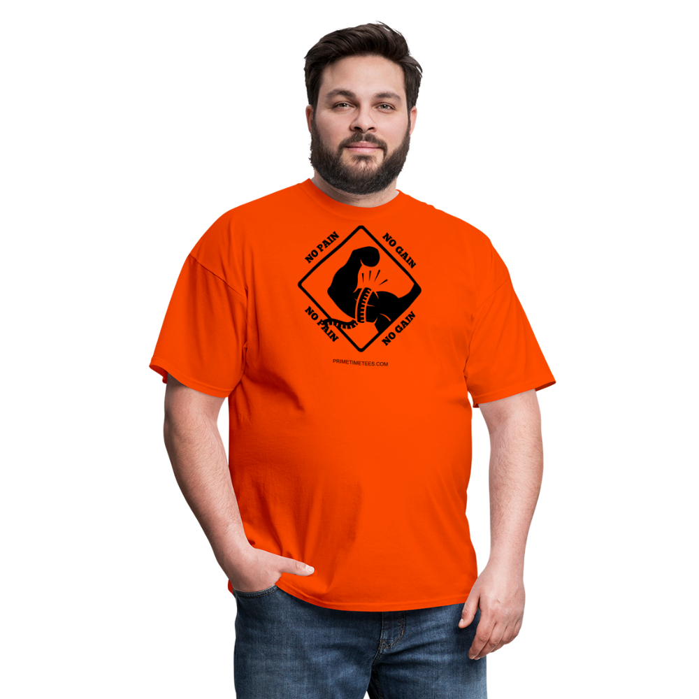 NO PAIN NO GAIN Unisex Classic T-Shirt - orange