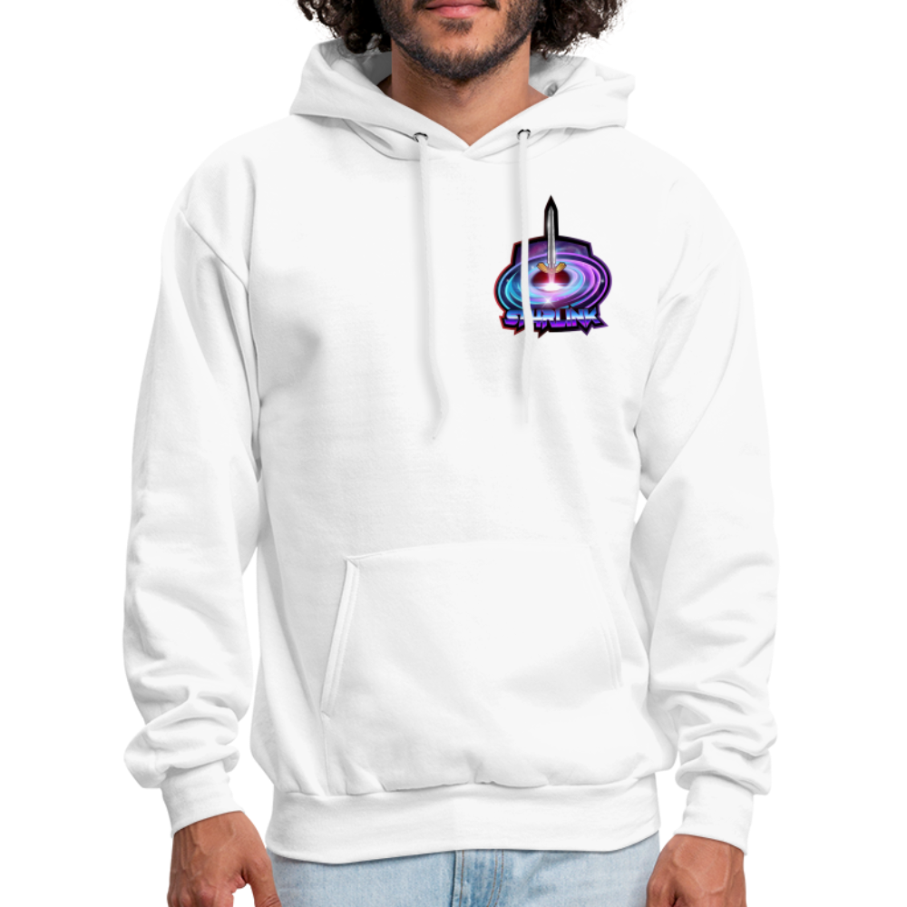 ST4RLINK Men's Hoodie Small Logo - white