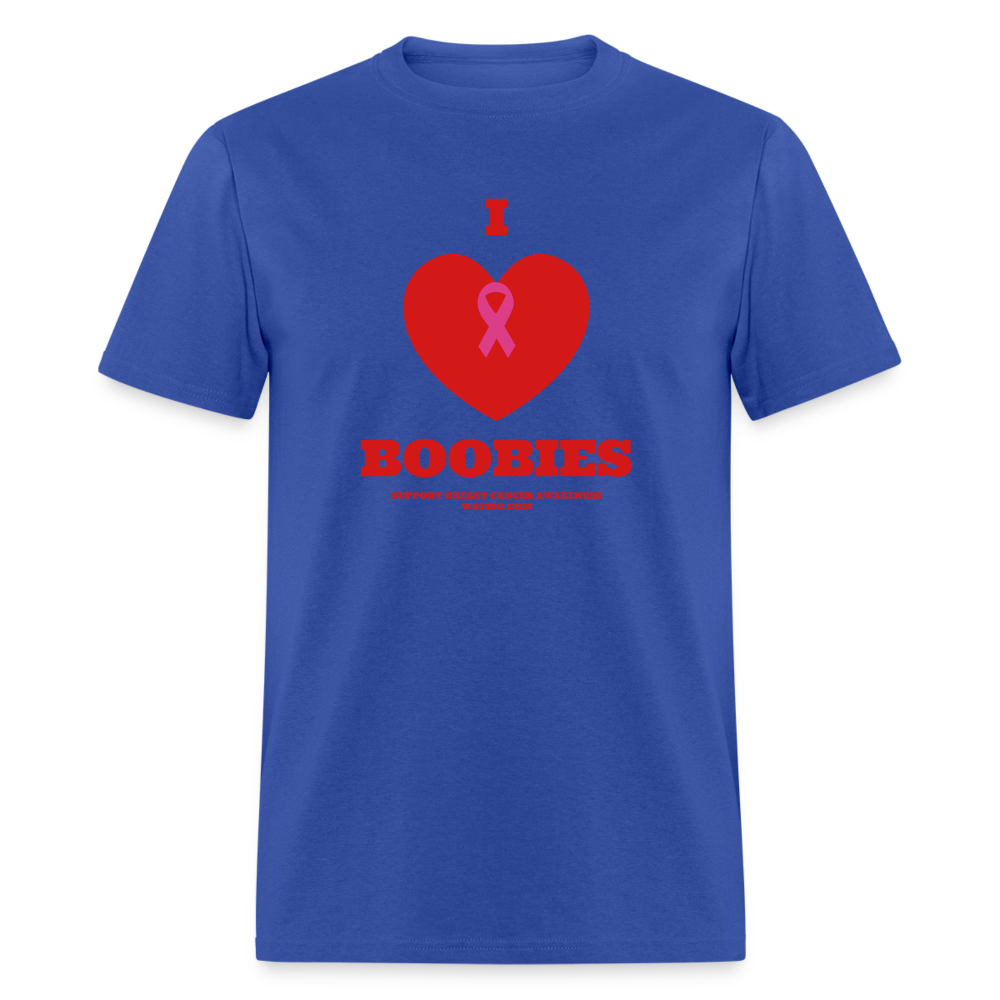 I HEART BOOBIES Unisex Classic T-Shirt - royal blue