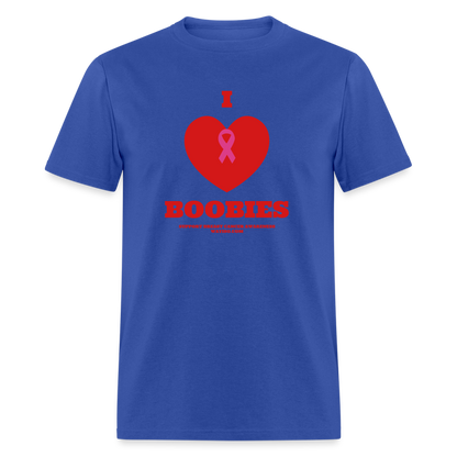 I HEART BOOBIES Unisex Classic T-Shirt - royal blue