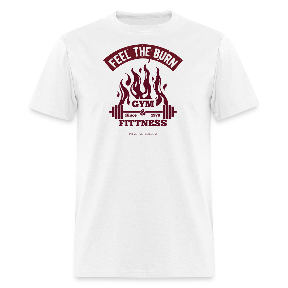 FEEL THE BURN Unisex Classic T-Shirt - white