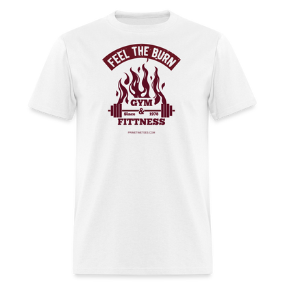 FEEL THE BURN Unisex Classic T-Shirt - white