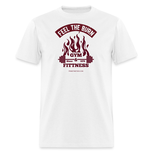 FEEL THE BURN Unisex Classic T-Shirt - white