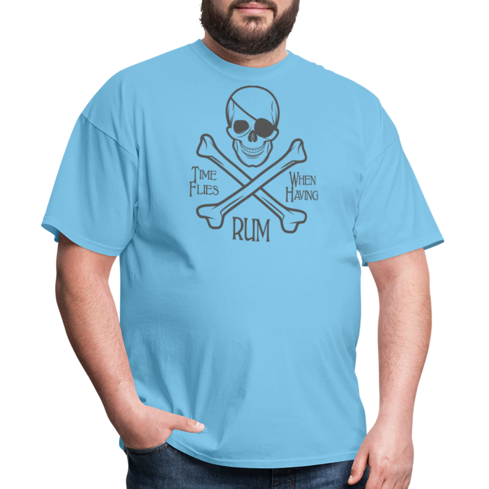 PIRATE RUM Unisex Classic T-Shirt 100% COTTON - aquatic blue