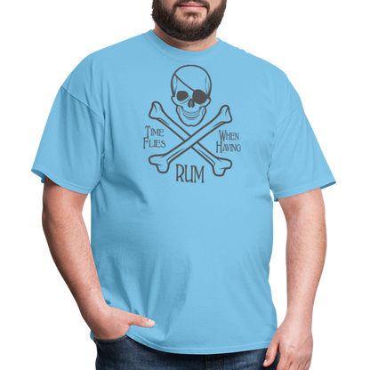 PIRATE RUM Unisex Classic T-Shirt 100% COTTON - aquatic blue