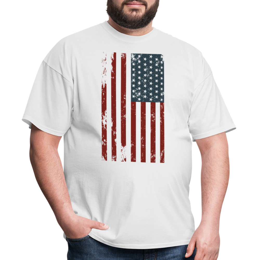 US FLAG - VERTICAL - white