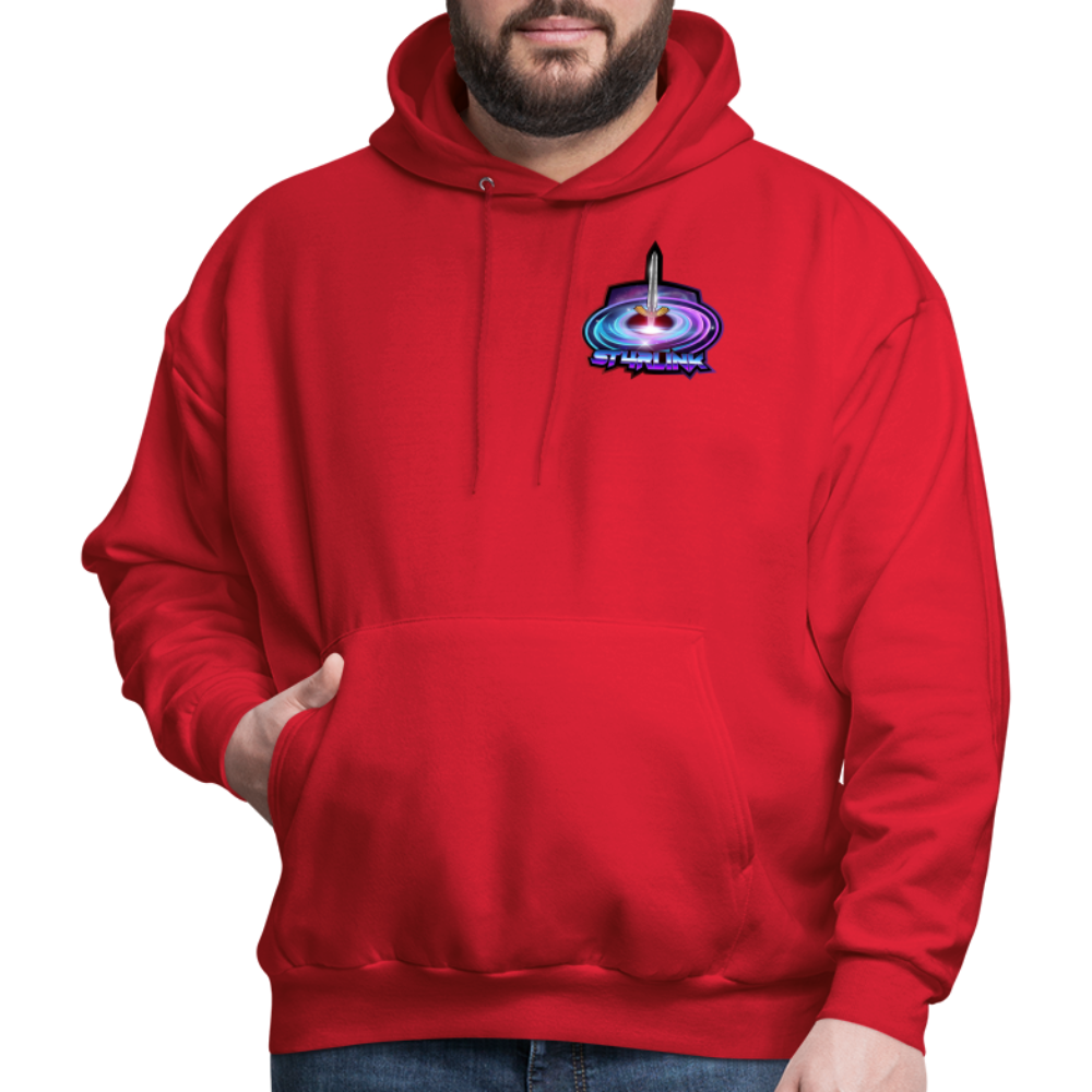 ST4RLINK Men's Hoodie Small Logo - red