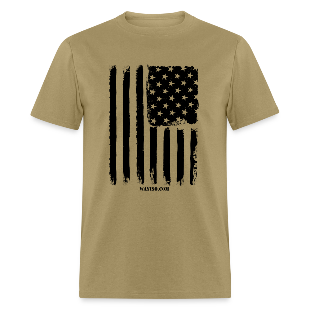 US FLAG - BLACK - khaki