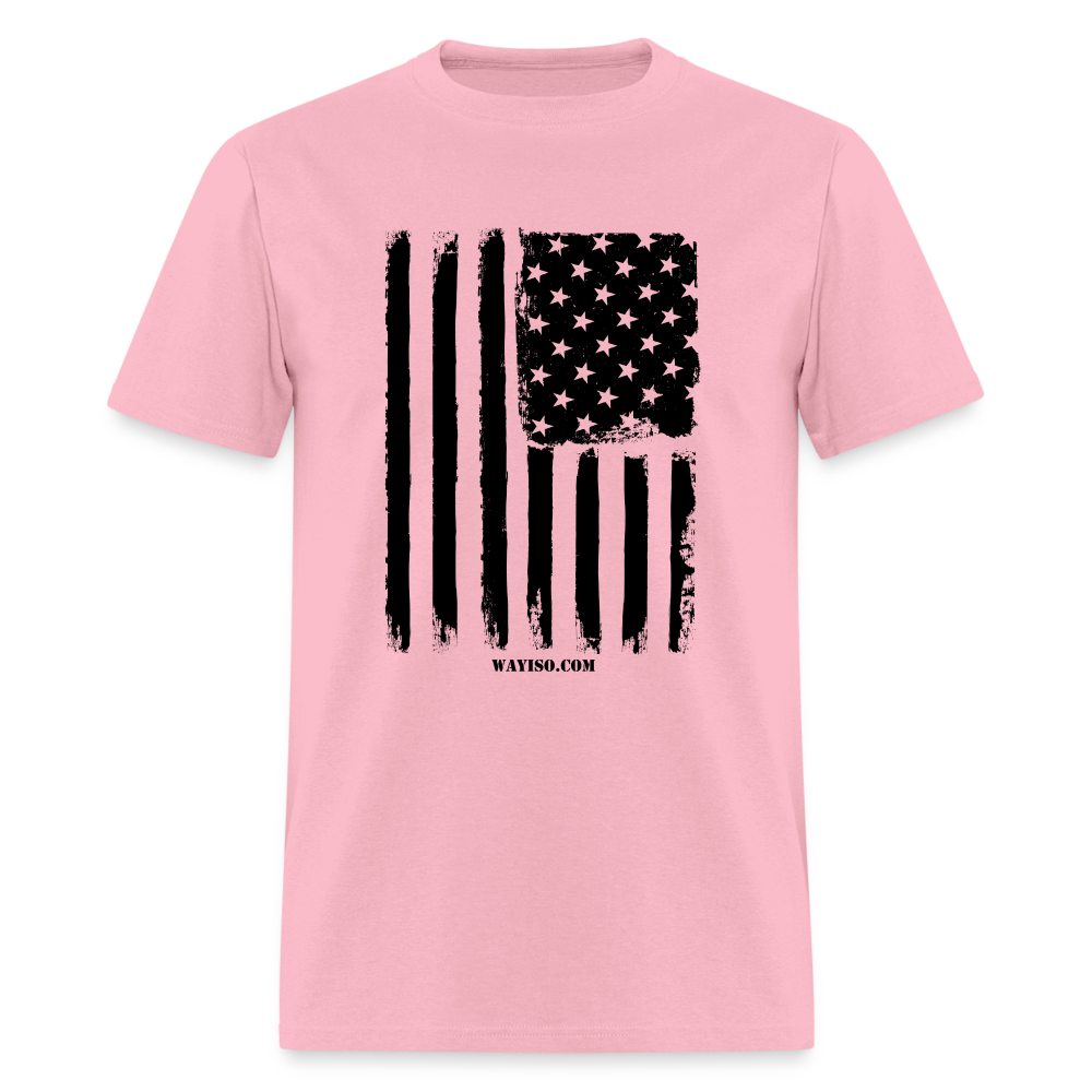 US FLAG - BLACK - pink